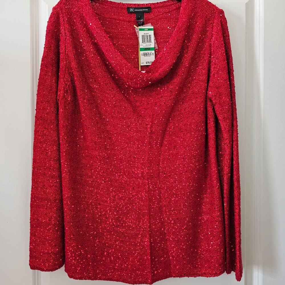 I.N.C. International Concepts Sequin sweater